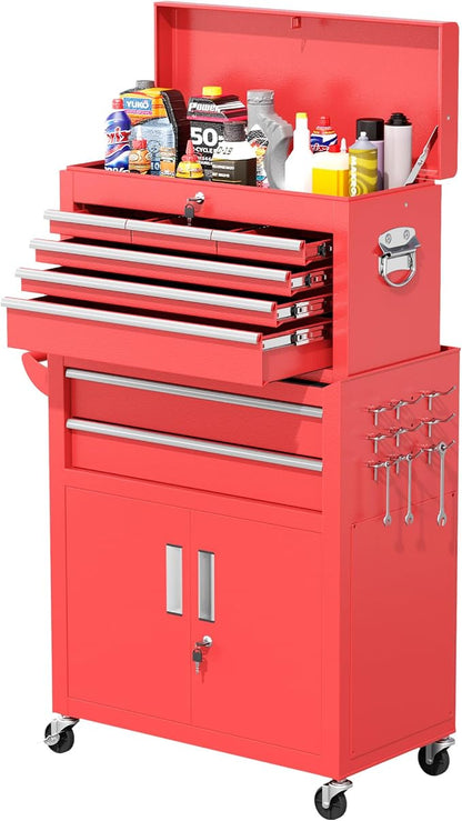 Greenvelly Tool Chest, 8-Drawer Rolling Tool Chest by Greenvelly