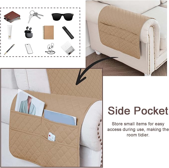 Waterproof Sofa Armrest Cover Headrest Cover - Image 5