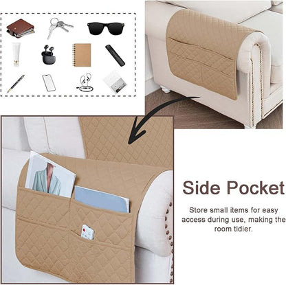Waterproof Sofa Armrest Cover Headrest Cover - Image 5