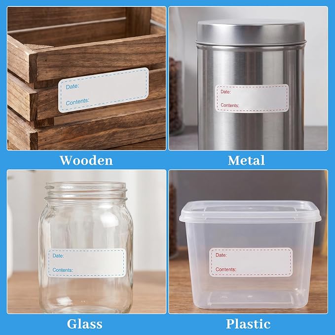 Thboxes 2 Rolls 600 Pieces Removable Freezer Labels, 1 x 3 Inch Food Labels - Image 5