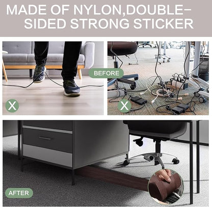 WILLBOND Carpet Cord Cover Cable Protector Floor Cover Cable Protector - Image 7