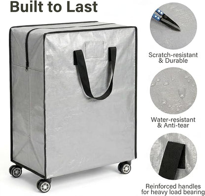 Oversized Wheeled Moving Bags, Heavy-Duty Zippered Tote - Image 4