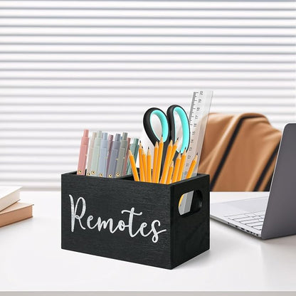 Remote Control Holder, Wooden TV Remote Holder - Image 5