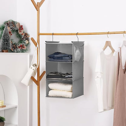 MAX Houser 3 Tier Shelf Hanging Closet Organizer, Space Saver, Closet Hanging - Image 6