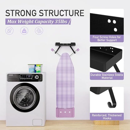 JUYSON Ironing Board Holder Wall Mount - Image 4