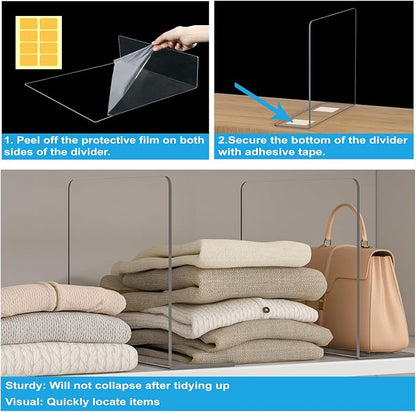 OKPOW Shelf Dividers Closet Organizer - Image 5