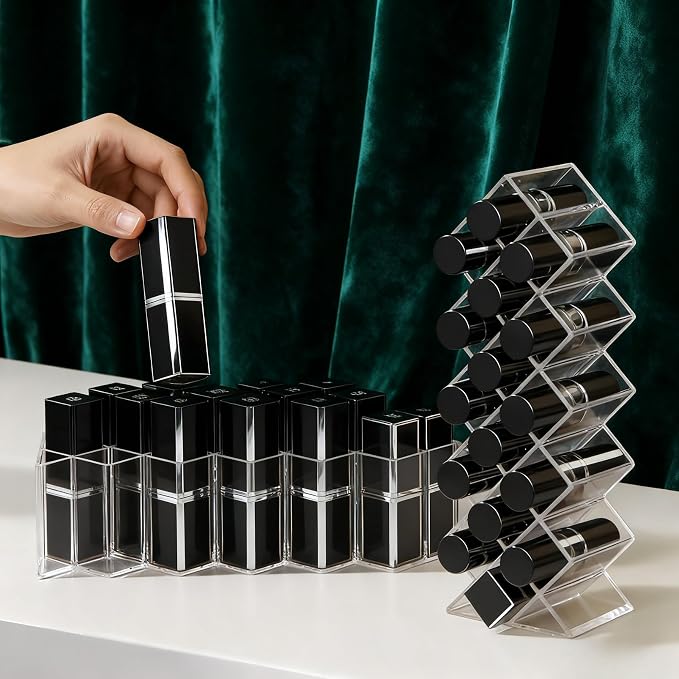 Lipstick Organizer Holder 16 Spaces Fish Shape Cosmetic Lip Gloss Organizer - Image 6