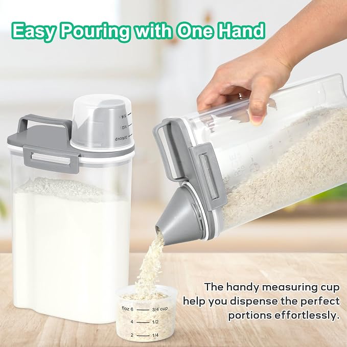 TBMax Rice Storage container 4 Lbs, Small Rice Dispenser - Image 2