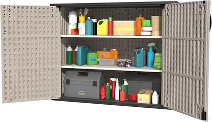 Patiowell Shelf of Plastic Outdoor Storage Cabinet, 26/50 Cu Ft Lockable - Image 3