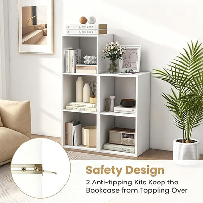 POWERSTONE 2 Cube Storage Organizer, 2 Tier Cubby Bookshelf Freestanding - Image 5