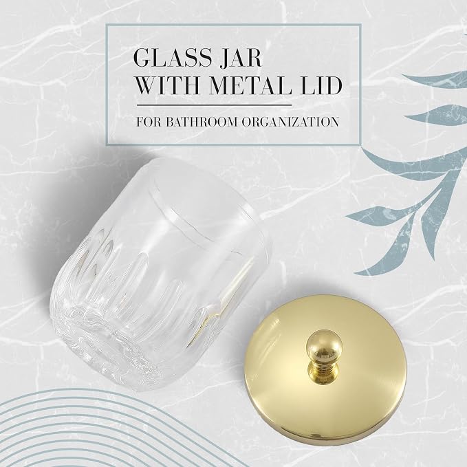 Clear Transparent Apothecary Vertical Wavy Glass Jar - Image 2