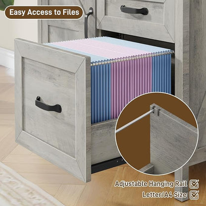 3 Drawers Farmhouse File Cabinet - Image 5