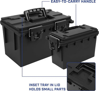 Sheffield Ammo Box Made in USA, Stackable Lockable Ammo Storage Box, Water & - Image 9