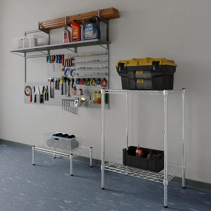 18" Deep x 24" Wide x 34" Height Wire Shelving Kit | 2-Tier | NSF Commercial - Image 2