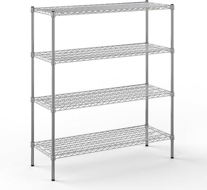 18" Deep x 48" Wide x 54" Height Wire Shelving Kit | 4-Tier | NSF Commercial by Regal+Altair