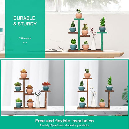 Wooden Tabletop Plant Stand - Image 7
