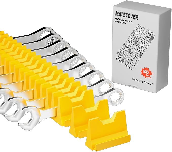 80PCS Modular Wrench Organizer Wrench Holder by Matscover