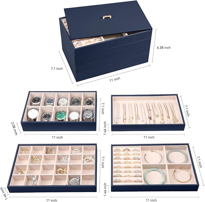 Voova Stackable Jewelry Organizer Tray - Image 5