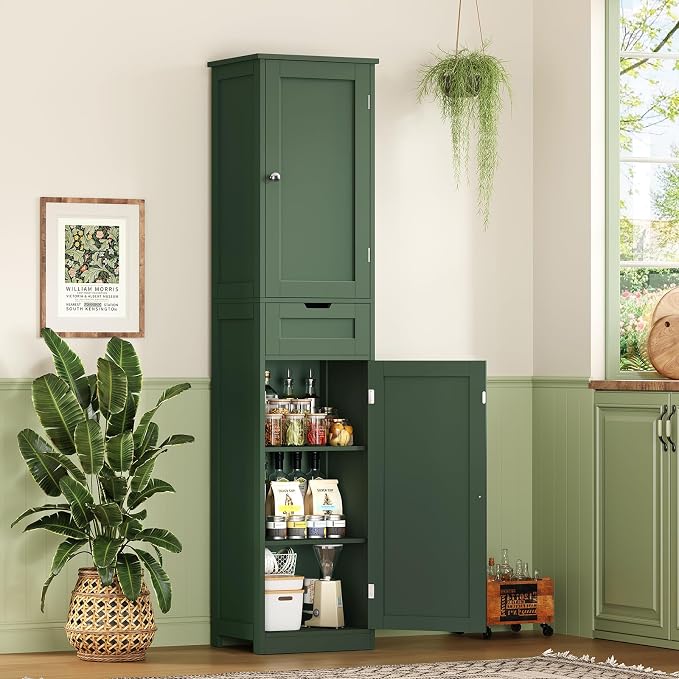 Iwell Tall Bathroom Storage Cabinet - Image 8