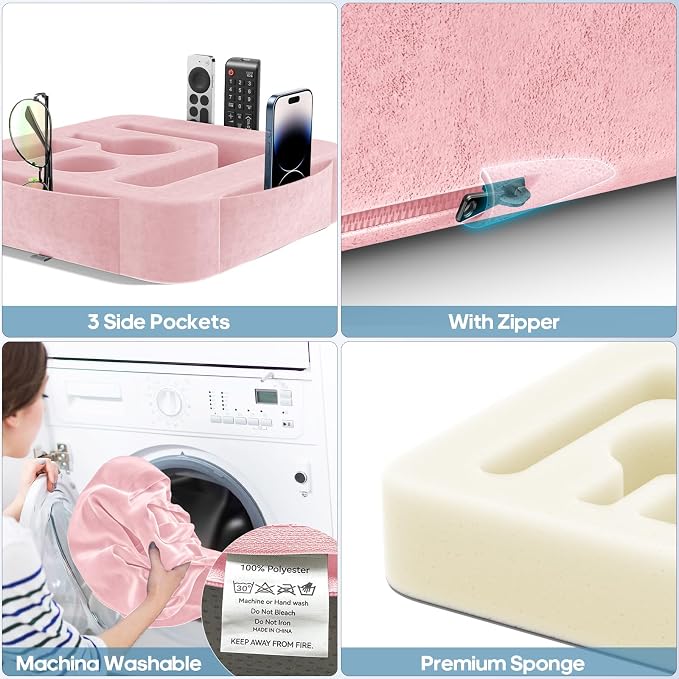 Couch Cup Holder Pillow, Sofa and Bed Caddy - Image 6
