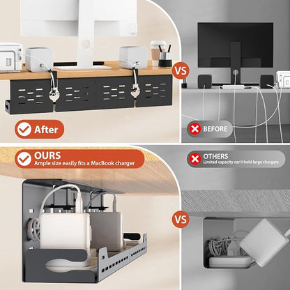 Univivi Under Desk Cable Management Tray - Image 3