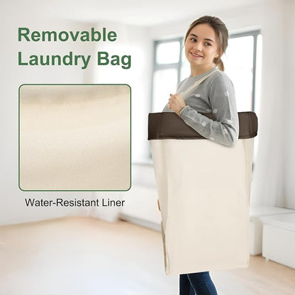 2PK Rolling Laundry Basket - Image 3