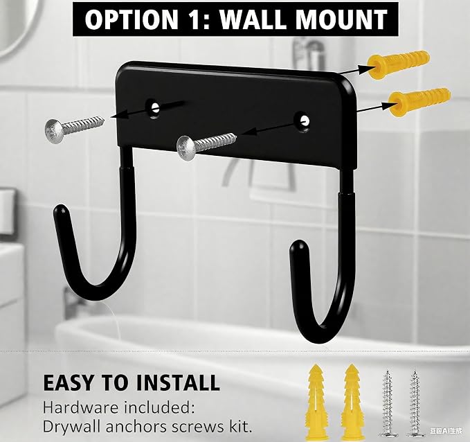 Ironing Board Holder Wall Mount, 5-Inch Wall Mount Ironing Board Hanger - Image 6