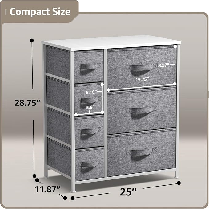 Sorbus Dresser with 7 Drawers - Image 3