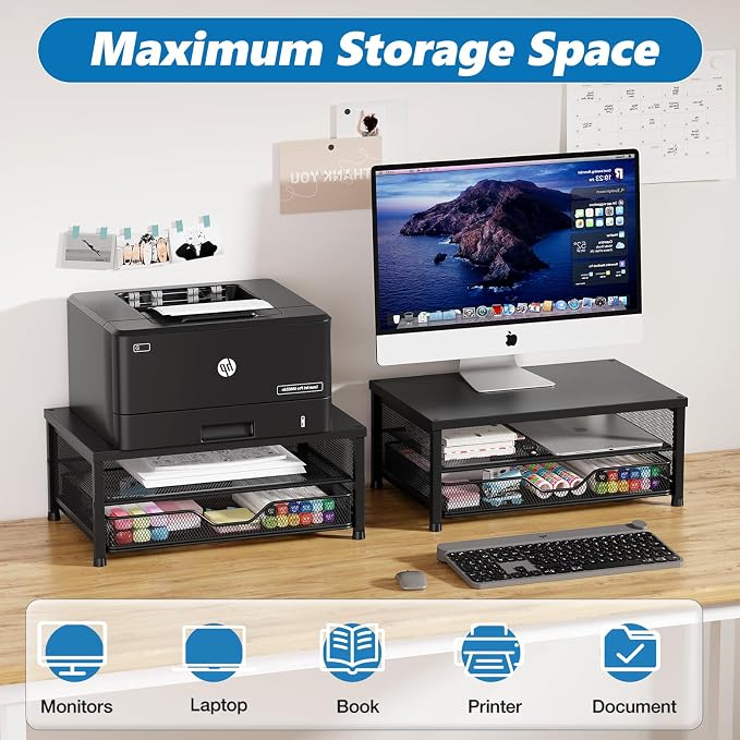 OPNICE Computer Monitor Stand Riser, Desk Organizers and Accessories - Image 7