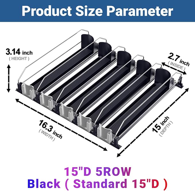 Drink Organizer for Fridge, 12oz 16oz 20oz - Image 2