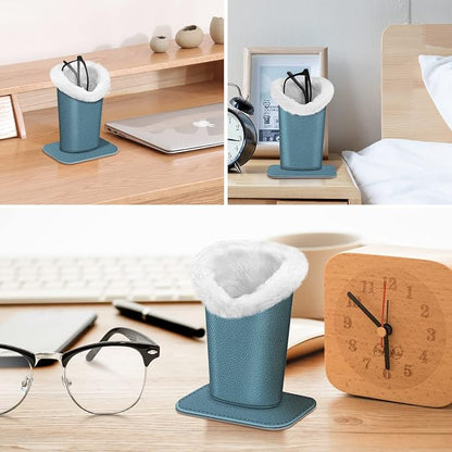 Fintie Plush Lined Eyeglasses Holder, Glasses Stand Case, Anti-scratch Glasses - Image 5
