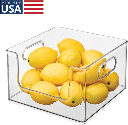 iDesign Stackable Clear Plastic Open Front Storage Bin, Easy Access Organizer - Image 2