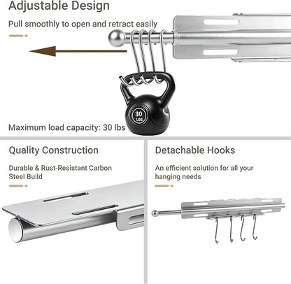 13" Valet Rod for Closet Pull Out - Image 4