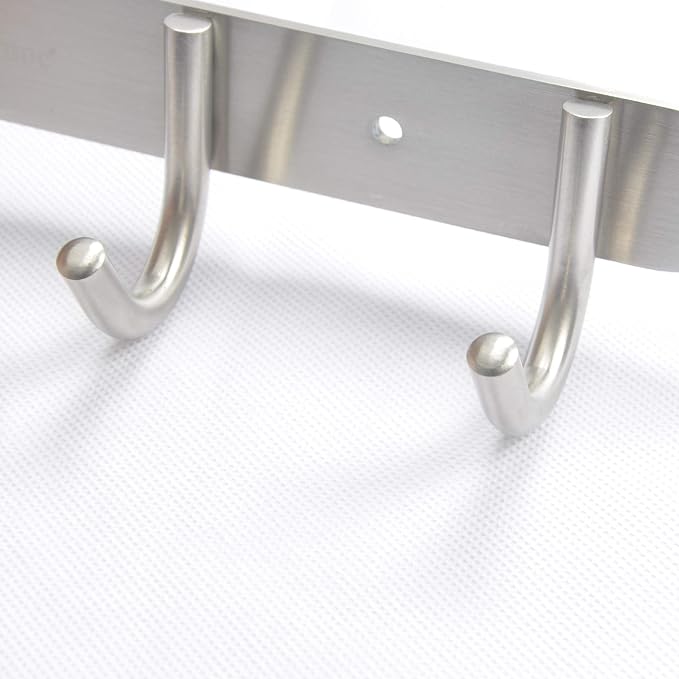 Towel Hook Rack Brushed Nickel - Image 5