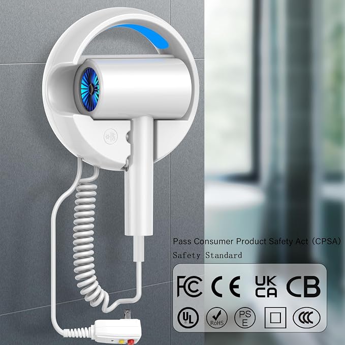110V Hotel Wall Mounted Hair Dryer - Image 5