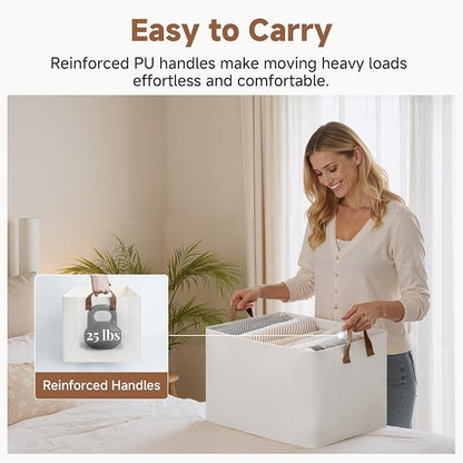 StorageWorks 45L Extra Large Fabric Storage Bins - Image 5