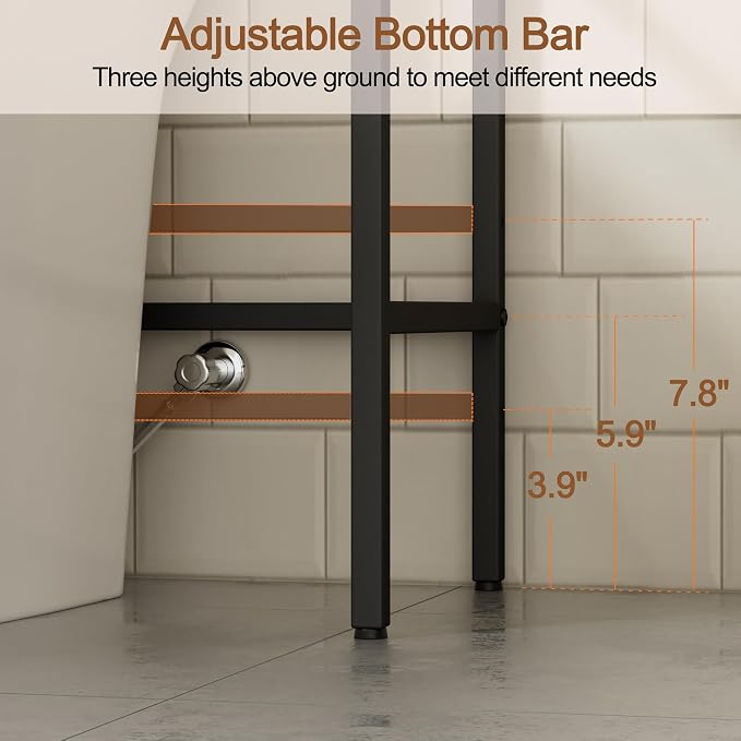 3 Tier Over The Toilet Storage Rack, Bathroom Organizer | Toilet Storage - Image 5