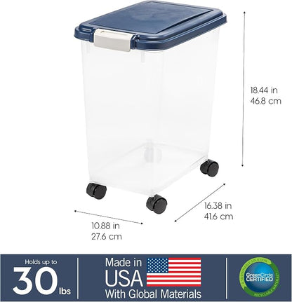 IRIS USA Airtight Dog Food Storage Container, Attachable Wheels, - Image 4