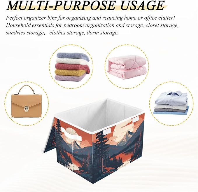 Mountains Trees Storage Bins - Image 7