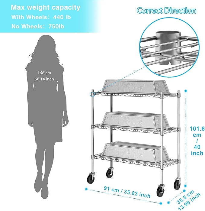 Auslar 3-Tier Storage Shelves - Image 5