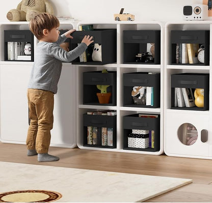 DIMJ Cube Bins, 6 Packs Fabric Storage Cubes - Image 3