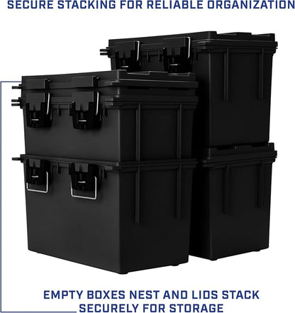 Sheffield XL Ammo Box Made in USA, Stackable Lockable Ammo Storage Box | 2 Pack - Image 8