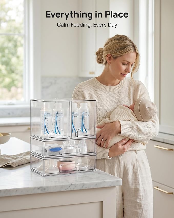 Vtopmart 8 Pack Stackable Storage Drawers Set, Beauty Supplies Storage - Image 5