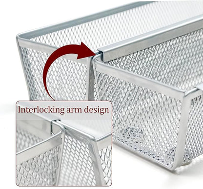 4PCS Drawer Organizer for Kitchen, Utensil Mesh Drawer Organizer - Image 3