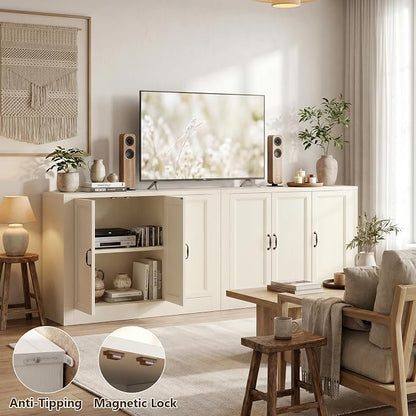 78.5" W Modern Buffet Cabinet - Image 6