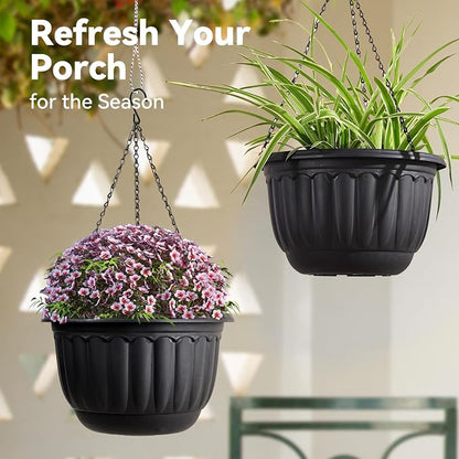 YIKUSH 12 Inch Hanging Planters - Image 3