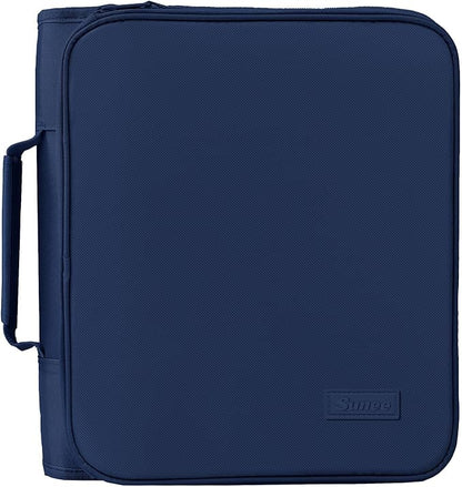 SUNEE Zippered Binder Bag with Handle, 2-Inch 3-Ring O-Ring, 500-Sheet Capacity by SUNEE