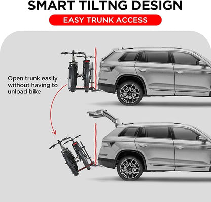 200LBS Foldable Aluminum 2-Ebike Carrier - Image 6