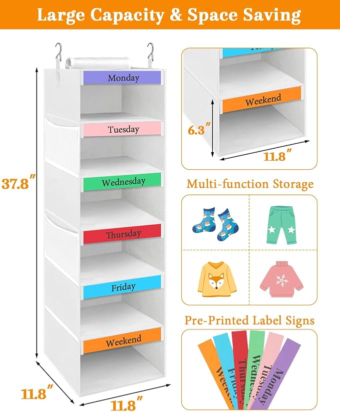 punemi Weekly Clothes Organizer - Image 2