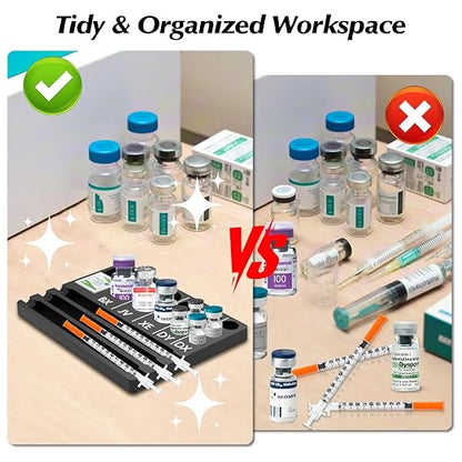 Aesthetic Practitioner Vial Holder Syring Tray, Spill-Resistant Vial Holder & - Image 4